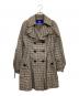 BURBERRY BLUE LABEL（バーバリー ブルー レーベル）の古着「トレンチコート」｜グレー×ライトピンク