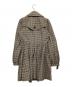BURBERRY BLUE LABEL (バーバリー ブルー レーベル) トレンチコート グレー×ライトピンク サイズ:38：8000円