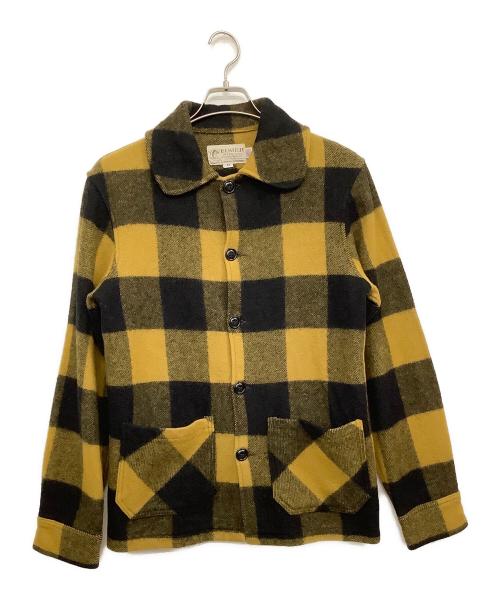 BEMIDJI WOOLEN MILLS（ベミジウールンミルズ）BEMIDJI WOOLEN MILLS (ベミジウールンミルズ) ウールジャケット イエロー×ブラック サイズ:Mの古着・服飾アイテム