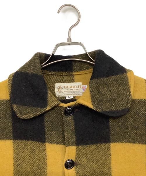 BEMIDJI WOOLEN MILLS（ベミジウールンミルズ）BEMIDJI WOOLEN MILLS (ベミジウールンミルズ) ウールジャケット イエロー×ブラック サイズ:Mの古着・服飾アイテム