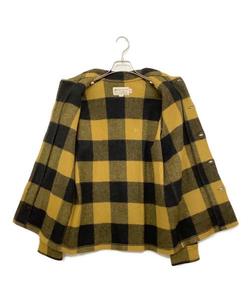 BEMIDJI WOOLEN MILLS（ベミジウールンミルズ）BEMIDJI WOOLEN MILLS (ベミジウールンミルズ) ウールジャケット イエロー×ブラック サイズ:Mの古着・服飾アイテム