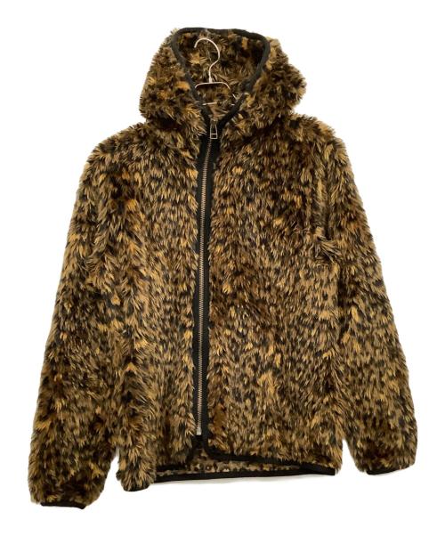 GANGSTERVILLE（ギャングスタービル）GANGSTERVILLE (ギャングスタービル) RISE ABOVE-SHAGGY PARKA ブラウン サイズ:Lの古着・服飾アイテム
