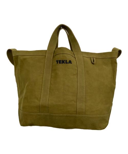 TEKLA（テクラ）TEKLA (テクラ) 2WAYキャンバストートバッグ オリーブの古着・服飾アイテム