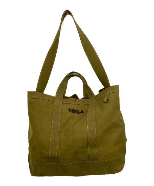 TEKLA（テクラ）TEKLA (テクラ) 2WAYキャンバストートバッグ オリーブの古着・服飾アイテム