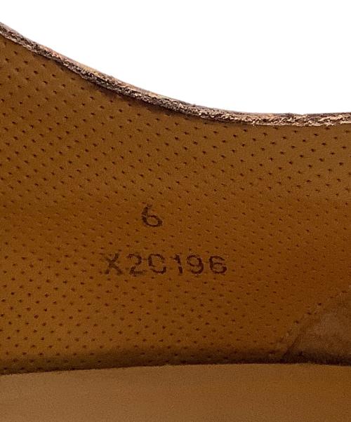 GIORGIO ARMANI（ジョルジオアルマーニ）GIORGIO ARMANI (ジョルジオアルマーニ) レザーシューズ ブラウン サイズ:6の古着・服飾アイテム