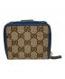 GUCCI (グッチ) コンパクトウォレット ベージュ×ブルー：10000円