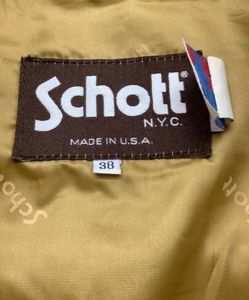 Schott（ショット）Schott (ショット) スウェードジャケット ベージュ サイズ:38の古着・服飾アイテム