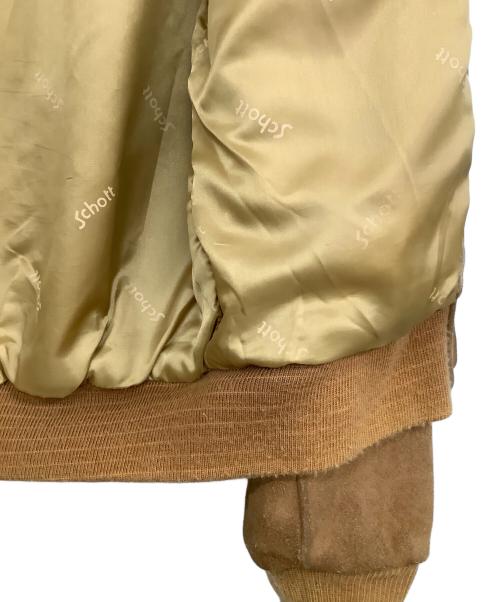 Schott（ショット）Schott (ショット) スウェードジャケット ベージュ サイズ:38の古着・服飾アイテム