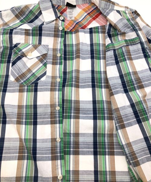 Patagonia（パタゴニア）Patagonia (パタゴニア) ショートスリーブシャツ ホワイト×グリーン サイズ:SIZE Mの古着・服飾アイテム