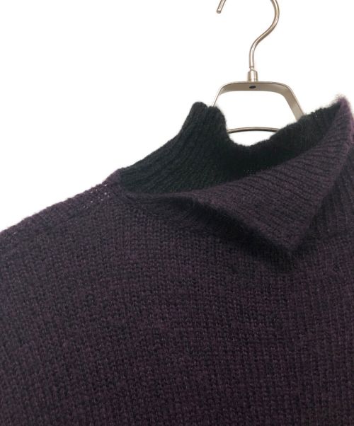 YUKI HASHIMOTO（ユウキハシモト）YUKI HASHIMOTO (ユウキハシモト) モヘアニット パープル サイズ:46の古着・服飾アイテム