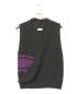 BED J.W. FORD（ベッドフォード）の古着「ニットベスト」｜ブラック×パープル