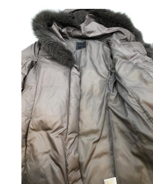 Swingle（スウィングル）Swingle (スウィングル) フォックスファーダウンコート ブラウン サイズ:SIZE 1の古着・服飾アイテム