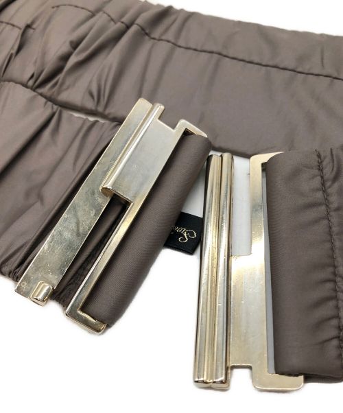 Swingle（スウィングル）Swingle (スウィングル) フォックスファーダウンコート ブラウン サイズ:SIZE 1の古着・服飾アイテム