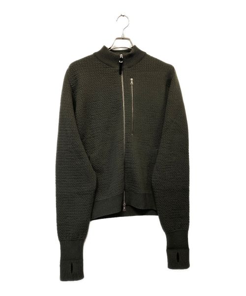 NIKE（ナイキ）NIKE (ナイキ) フルジップウールセーター オリーブ サイズ:SIZE Sの古着・服飾アイテム