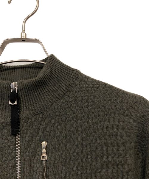 NIKE（ナイキ）NIKE (ナイキ) フルジップウールセーター オリーブ サイズ:SIZE Sの古着・服飾アイテム