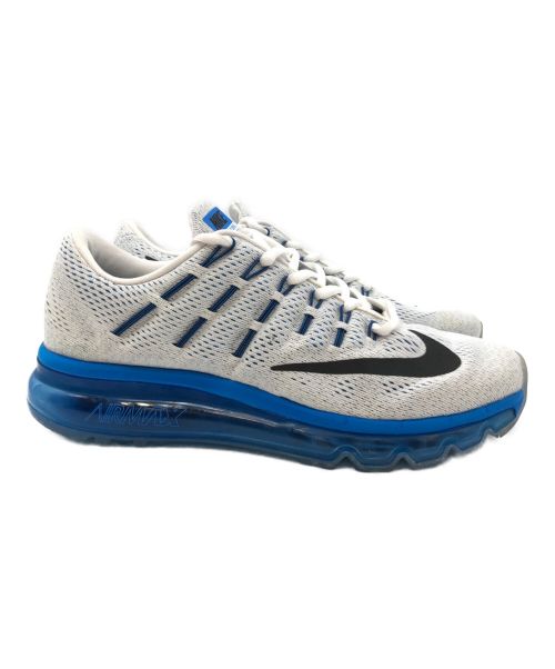 NIKE（ナイキ）NIKE (ナイキ) AIR MAX 2016 GS White Blue ホワイト×ブルー サイズ:SIZE 24.5cmの古着・服飾アイテム
