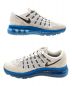 中古・古着 NIKE (ナイキ) AIR MAX 2016 GS White Blue ホワイト×ブルー サイズ:SIZE 24.5cm：4000円