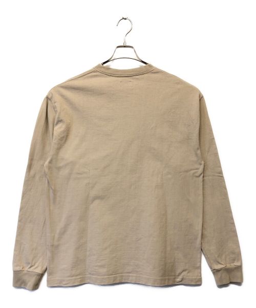 CIOTA（シオタ）CIOTA (シオタ) 度詰め 吊り天竺 ポケット付き ロンT ベージュ サイズ:SIZE 6の古着・服飾アイテム