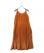 Ron Hermanロンハーマン）の古着「プリーツワンピース」｜オレンジ