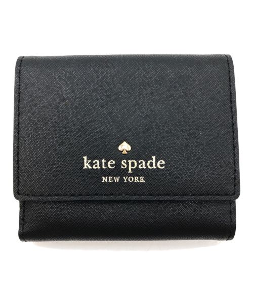 Kate Spade（ケイトスペード）Kate Spade (ケイトスペード) 3つ折り財布 ブラックの古着・服飾アイテム