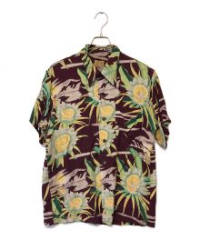 Sun Surf（サンサーフ）の古着「アロハシャツ」｜パープル×グリーン