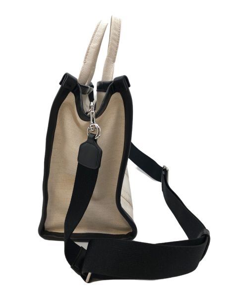MARC JACOBS（マークジェイコブス）MARC JACOBS (マークジェイコブス) 2WAYバッグ ベージュ×ブラックの古着・服飾アイテム