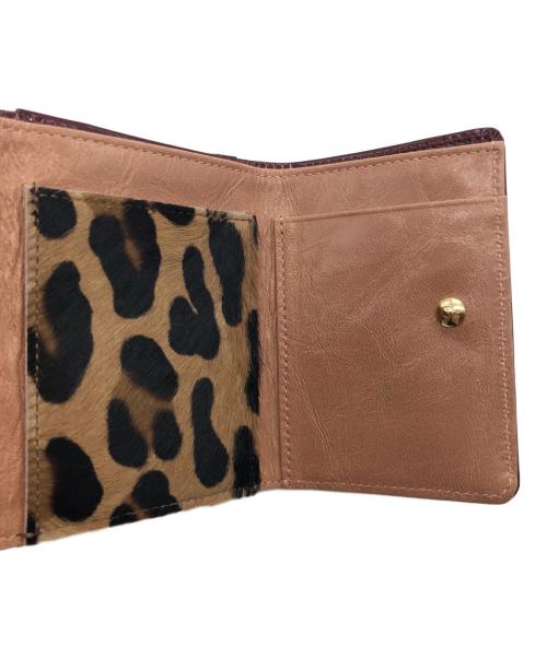 FRUTII DI BOSCO（フルッティ ディ ボスコ）FRUTII DI BOSCO (フルッティ ディ ボスコ) 3つ折り財布 ワインレッドの古着・服飾アイテム