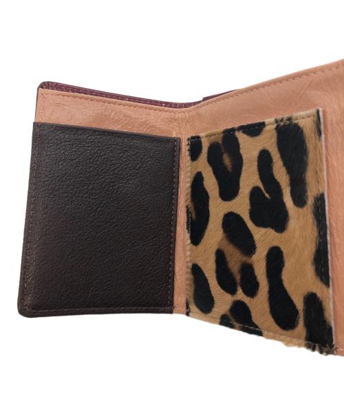 FRUTII DI BOSCO（フルッティ ディ ボスコ）FRUTII DI BOSCO (フルッティ ディ ボスコ) 3つ折り財布 ワインレッドの古着・服飾アイテム