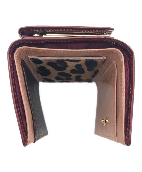 FRUTII DI BOSCO（フルッティ ディ ボスコ）FRUTII DI BOSCO (フルッティ ディ ボスコ) 3つ折り財布 ワインレッドの古着・服飾アイテム