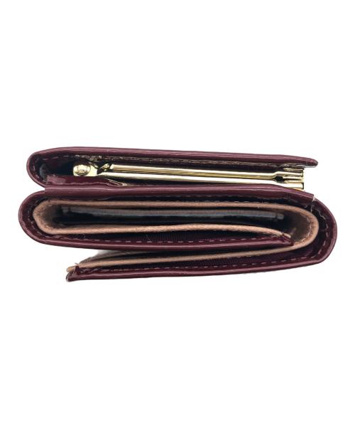 FRUTII DI BOSCO（フルッティ ディ ボスコ）FRUTII DI BOSCO (フルッティ ディ ボスコ) 3つ折り財布 ワインレッドの古着・服飾アイテム