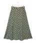 UNITED ARROWS（ユナイテッドアローズ）の古着「ドットセミフレアスカート」｜グリーン×ブラック