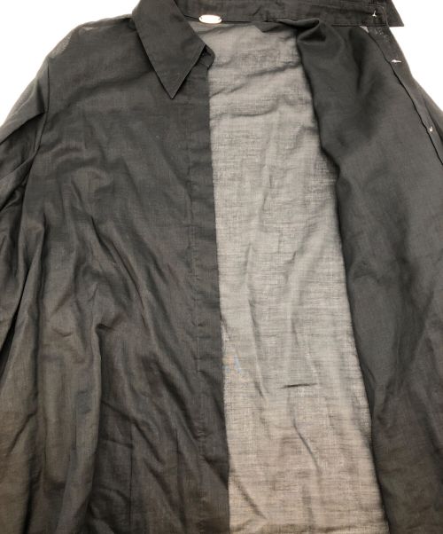 MUSE（ミューズ）MUSE (ミューズ) コットンボイルギャザーブラウス ブラック サイズ:SIZE Freeの古着・服飾アイテム