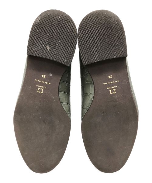 卑弥呼（ヒミコ）卑弥呼 (ヒミコ) 2WAYバブーシュビットローファー グリーン サイズ:24の古着・服飾アイテム