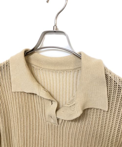 BEAUTY&YOUTH UNITED ARROWS（ビューティーアンドユースユナイテッドアローズ）BEAUTY&YOUTH UNITED ARROWS (ビューティーアンドユースユナイテッドアローズ) フレンチスリーブニットプルオーバー ベージュ サイズ:不明の古着・服飾アイテム