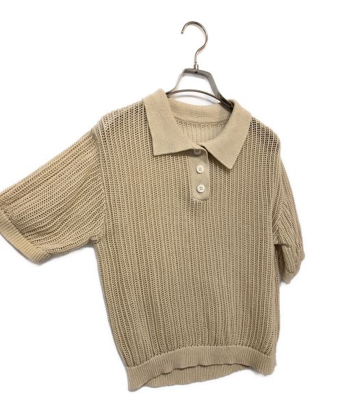 BEAUTY&YOUTH UNITED ARROWS（ビューティーアンドユースユナイテッドアローズ）BEAUTY&YOUTH UNITED ARROWS (ビューティーアンドユースユナイテッドアローズ) フレンチスリーブニットプルオーバー ベージュ サイズ:不明の古着・服飾アイテム