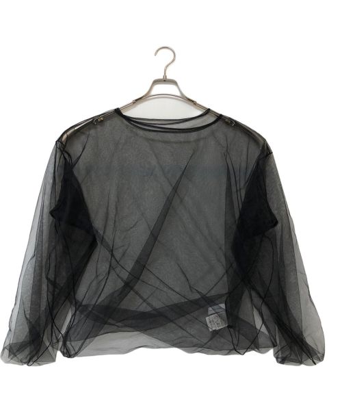 Adam et Rope（アダム エ ロペ）Adam et Rope (アダムエロペ) チュールツイストプルオーバー ブラック サイズ:Freeの古着・服飾アイテム