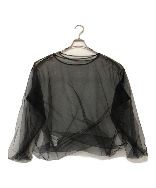 Adam et Rope（アダム エ ロペ）Adam et Rope (アダムエロペ) チュールツイストプルオーバー ブラック サイズ:Freeの古着・服飾アイテム