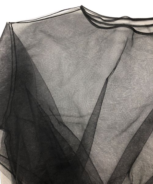 Adam et Rope（アダム エ ロペ）Adam et Rope (アダムエロペ) チュールツイストプルオーバー ブラック サイズ:Freeの古着・服飾アイテム