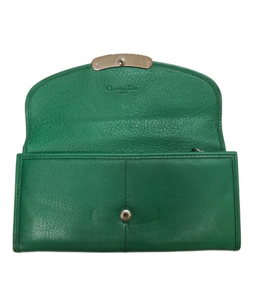 Christian Dior（クリスチャン ディオール）Christian Dior (クリスチャン ディオール) 長財布 グリーンの古着・服飾アイテム