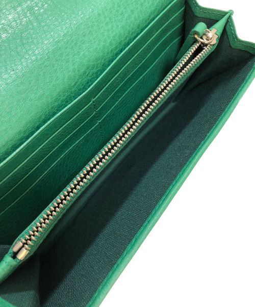 Christian Dior（クリスチャン ディオール）Christian Dior (クリスチャン ディオール) 長財布 グリーンの古着・服飾アイテム