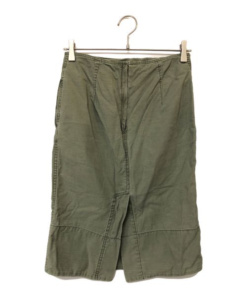 MADISON BLUE（マディソンブルー）MADISON BLUE (マディソンブルー) バックサテンタイトスカート グリーン サイズ:SIZE Sの古着・服飾アイテム