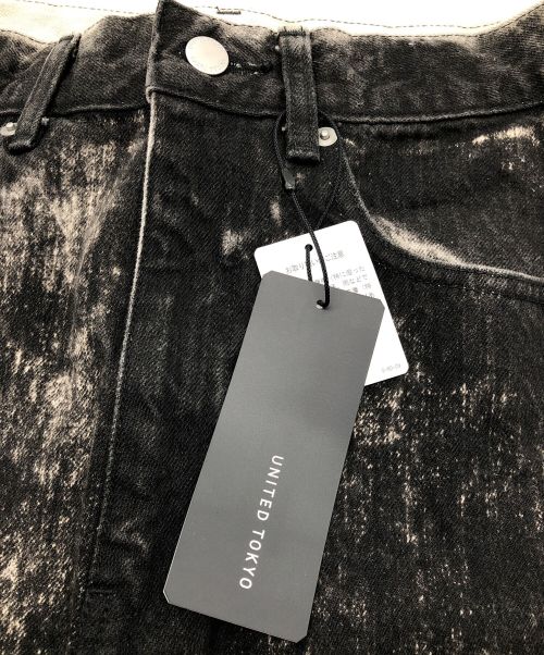 UNITED TOKYO（ユナイテッドトーキョー）UNITED TOKYO (ユナイテッドトーキョー) バッグケミカルデニムスカート ブラック サイズ:SIZE M 未使用品の古着・服飾アイテム