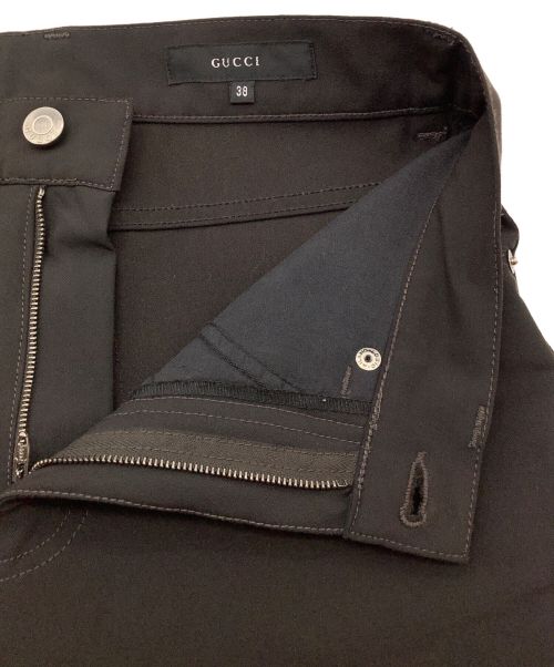 GUCCI（グッチ）GUCCI (グッチ) スラックス ダークブラウン サイズ:Mの古着・服飾アイテム