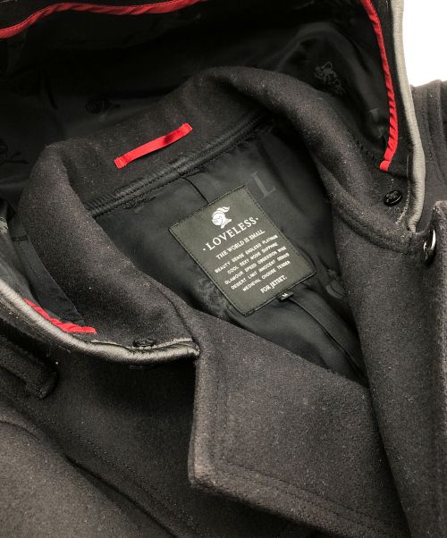 LOVELESS（ラブレス）LOVELESS (ラブレス) ダッフルコート ブラック×レッド サイズ:SIZE Mの古着・服飾アイテム