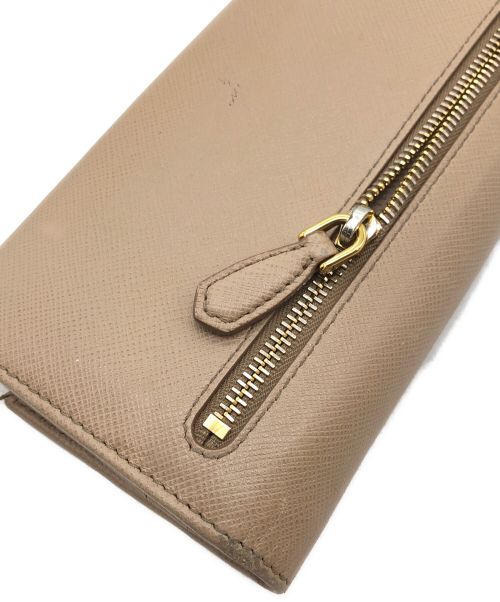 PRADA（プラダ）PRADA (プラダ) 長財布 ベージュの古着・服飾アイテム