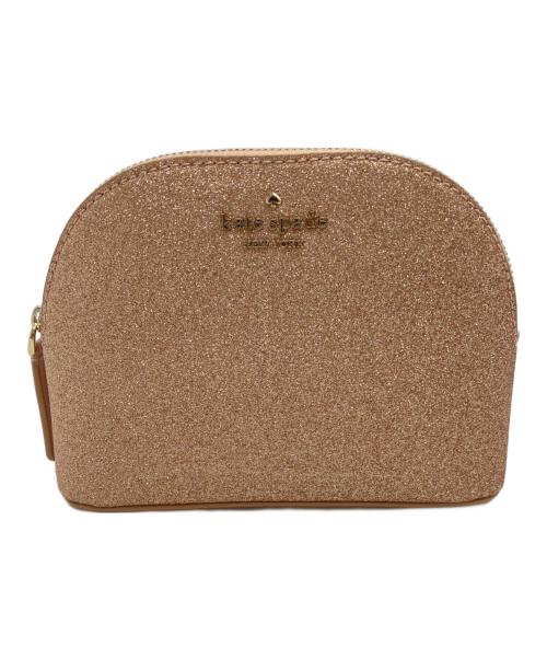 Kate Spade（ケイトスペード）Kate Spade (ケイトスペード) コスメポーチ ピンクゴールドの古着・服飾アイテム