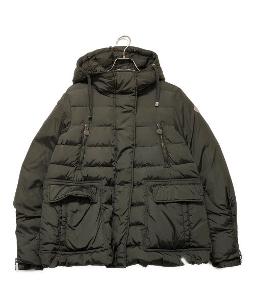 MONCLER（モンクレール）MONCLER (モンクレール) ダウンジャケット ブラック×グリーン サイズ:2の古着・服飾アイテム