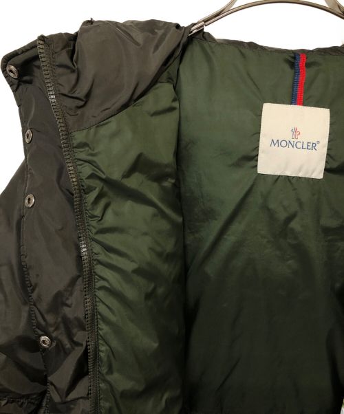MONCLER（モンクレール）MONCLER (モンクレール) ダウンジャケット ブラック×グリーン サイズ:2の古着・服飾アイテム