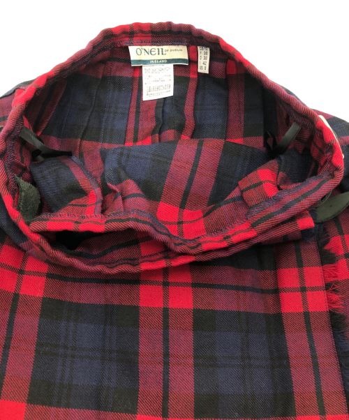 O'NEIL OF DUBLIN（オニールオブダブリン）O'NEIL OF DUBLIN (オニールオブダブリン) ラップスカート レッド サイズ:Mの古着・服飾アイテム