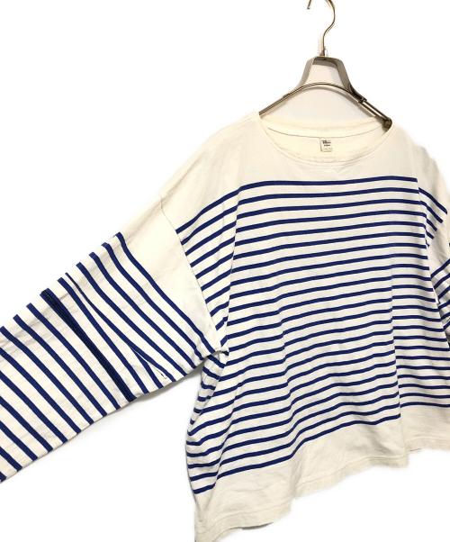 Ron Herman（ロンハーマン）Ron Herman (ロンハーマン) Too Big Striped Tee ブルー×ホワイト サイズ:Freeの古着・服飾アイテム